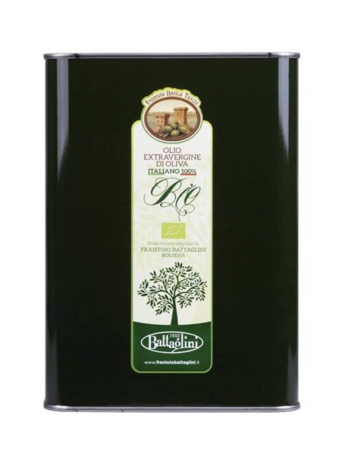 Olio extravergine di oliva biologico Tuscia latta