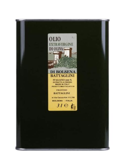 Latta olio extravergine di Oliva Bolsena 3L