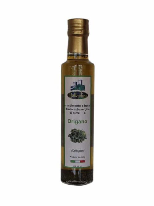 Olio extra vergine d’oliva aromatizzato all'origano